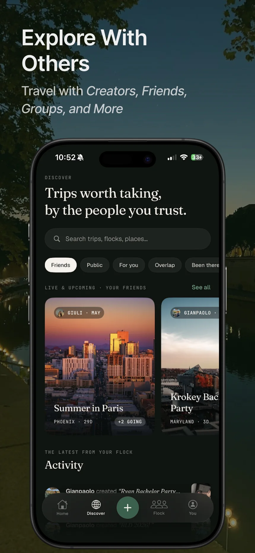 Create your trip in just a few taps